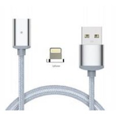 Кабель USB Aspor AM-101 lightning магнітний сріблястий