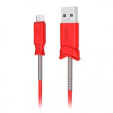 Кабель HOCO X24 Pisces Charging Data Micro 1m Red