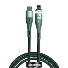 PD кабель Baseus Zinc Magnetic Safe Fast Charging Data Cable Type-C to IP PD 20W 1m Green CATLXC-01