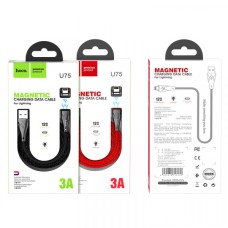 Кабель HOCO U75 Blaze MAGNETIC Charging&amp;Data для Lightning 3A/1,2m. Red
