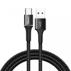 Кабель Baseus Halo USB to Type-C 3A 1m Black CATGH-B01