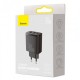 Зарядний пристрій Baseus Compact Quick Charger 30W QC+PD(Type C+2USB) Black