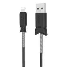 Кабель USB Hoco X24 Lightning 1m чорний