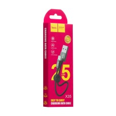 Кабель USB Hoco X35 Lightning Premium Charging 2.4A 0.25m чорний
