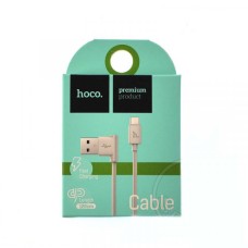 Кабель HOCO UPM10 L-Shape Micro 1,2 m White