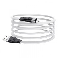 Кабель HOCO X53 Ange silicone charging data для Micro 2,4A/1m. White