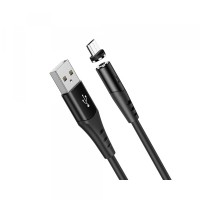 Кабель Hoco X60 Honorific silicon MAGNETIC charging для Micro 2A/1m. Black