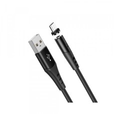 Кабель Hoco X60 Honorific silicon MAGNETIC charging для Micro 2A/1m. Black