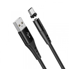 Кабель HOCO X60 Honorific silicon MAGNETIC charging для Type-C 2A/1m. Black