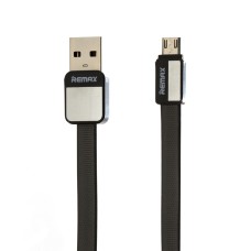 Кабель USB Remax RC-044 Platinum Metal microUSB 1m чорний