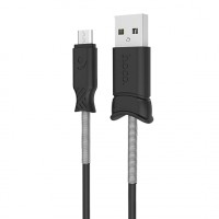 Кабель HOCO X24 Pisces Charging Data Micro 1m Black