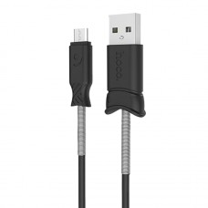 Кабель HOCO X24 Pisces Charging Data Micro 1m Black