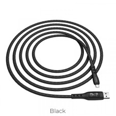 Кабель HOCO S6 Sentinel Charging Data Cable with Timing Display для Micro Black