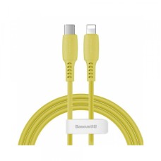 PD кабель Baseus Colorful Cable Type-C для iP 18W 1.2m Yellow CATLDC-0Y