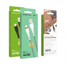 Кабель BOROFONE BX25 Powerful Lightning 2.4A/1m black