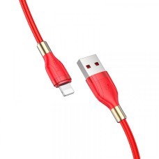 Кабель HOCO U92 Gold collar для Lightning 2,4A/1,2m. Red