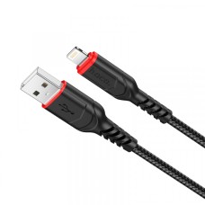 Кабель HOCO X59 Victory charging data для Lightning 2,4A/1m. Black