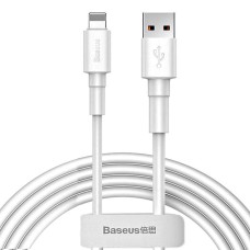 Кабель USB Baseus Mini White Lightning 2,4A 1m білий