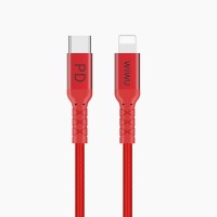 Кабель WiWU Type C для Lightning MFI Data Sync Charging Cabele WP101 (Red)