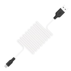 Кабель USB Hoco X21 Silicone microUSB 1m білий