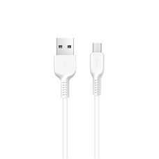 Кабель USB Hoco X13 microUSB 2.4A 1m білий
