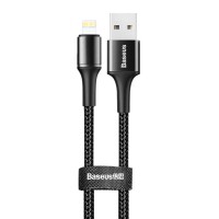 Кабель USB Baseus Halo Data Lightning 2.4A 1m чорний