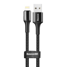 Кабель USB Baseus Halo Data Lightning 2.4A 1m чорний