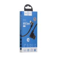 Кабель USB Hoco U37 lightning Long Roam 2.4A 1.2m чорний