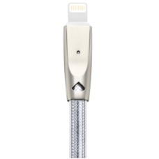 Кабель USB Hoco U9 lightning Zinc Alloy 2m сріблястий