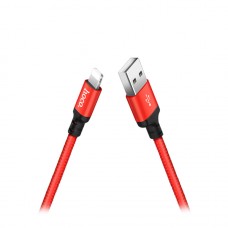 Кабель HOCO X14 Times Speed Lightning 2A/2m Black&amp;Red