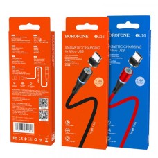 Кабель BOROFONE BU16 Skill magnetic для Micro 2.4A/1.2m black