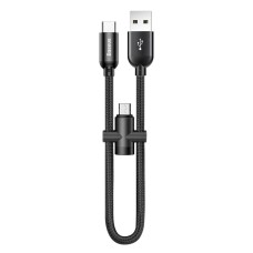 Кабель USB Baseus U-shaped Portable Type-C/Lightning Cable чорний