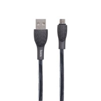 Кабель USB Hoco U52 Bright microUSB чорний