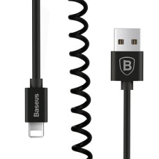 Кабель USB Baseus Elastic Lightning 1.8A 1m чорний