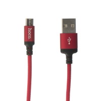 Кабель USB Hoco X14 Times Speed microUSB 1m червоно-чорний