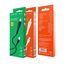 Кабель BOROFONE BX37 Wieldy Lightning 2.4A/1m black