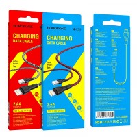 Кабель BOROFONE BX39 Beneficial Lightning 2,4A/1m black&amp;white