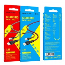 Кабель BOROFONE BX39 Beneficial Lightning 2,4A/1m black&amp;white