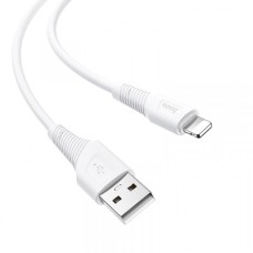 Кабель HOCO X58 Airy silicone charging data для Lightning 2,4A/1m. White