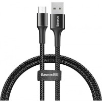 Кабель USB Baseus microUSB Halo Data 0.25m чорний