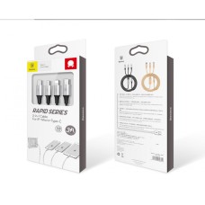 Кабель Baseus Rapid Series 3-in-1 Cable Micro-USB + Lightning +Type-C, 3A, 1.2M