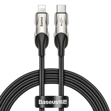 Кабель USB Baseus Fish Eye Spring Type-C to Lightning 18W 1m чорний