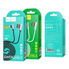 Кабель USB Hoco U42 Lightning exquisite steel 1m білий