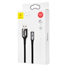 Кабель USB Baseus X-shaped Lightning 2.4A 1m чорний