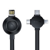 Кабель USB Baseus Star Ring 4in1 3A 0.18m сірий