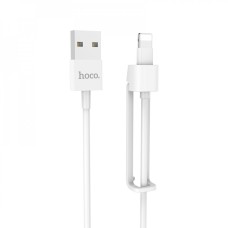 Кабель USB Hoco X31 Holder Lightning (1.0 m) білий
