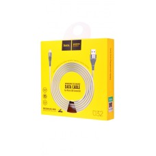Кабель USB Hoco U32 Steel Braided microUSB 2.4A 1.2m сірий
