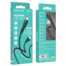 Кабель BOROFONE BX46 Rush silicone для Micro 2.4A/1m black