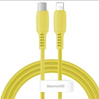 Кабель USB Baseus Colorful Type-C to lightning 18W 1.2m dreen жовтий