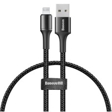 Кабель USB Baseus lightning Halo Data 0.25m чорний